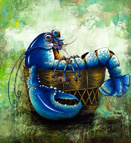 Homard Bleu - 2023 - 100x100 cm