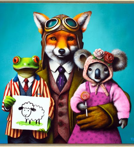 Le Renard de Saint-Exupéry - 2025 - 90x100 cm