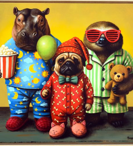 Pyjama Party - 2025 - 90x100 cm