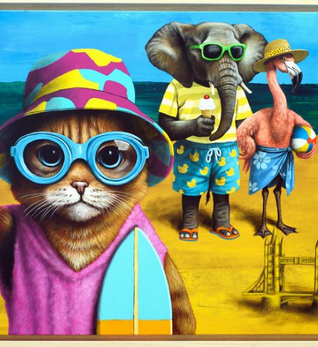 Selfie With Tower Bridge - 2025 - 90x150 cm