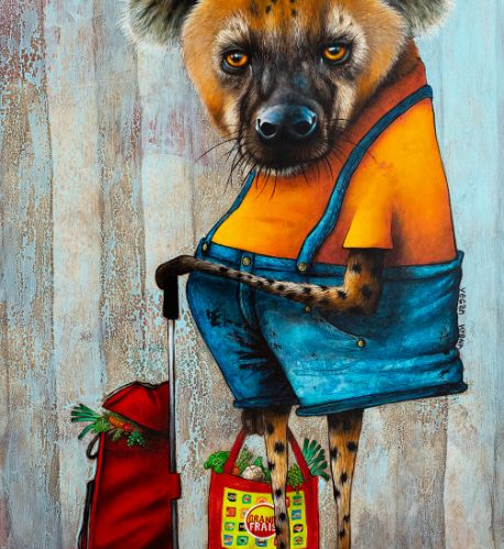 Vegan Hyena - 2023 - 100x60 cm