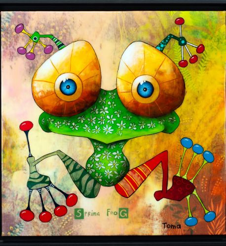Spring Frog - 2024 - 60x60 cm
